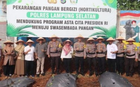 Kapolres Lampung Selatan Tunjukkan Dukungan terhadap Program Bhatani untuk Swasembada Pangan Nasional