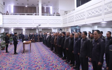 Gubernur Mirza Lantik 54 Pejabat Administrator di Lingkungan Pemprov Lampung