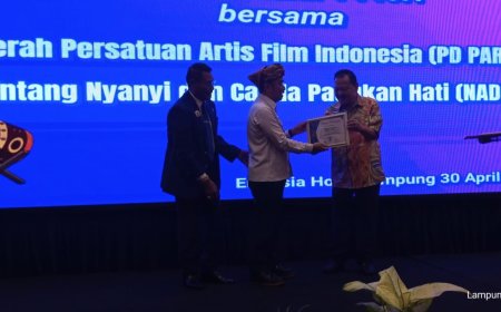 Ketua PD PARFI Lampung dan DPP NADAPATI Muslih Harni, Gubernur dan 13 Bupati 2 Walikota membantu kegiatan perfilman untuk menuju Indonesia emas