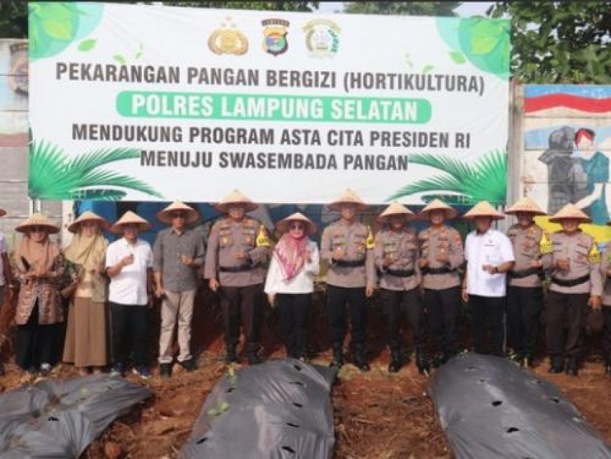 Kapolres Lampung Selatan Tunjukkan Dukungan terhadap Program Bhatani untuk Swasembada Pangan Nasional