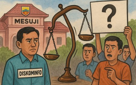 Proses Hukum  Diskominfo Mesuji Dinilai jalan tempat, Publik Pertanyakan Arah Penanganan Kasus
