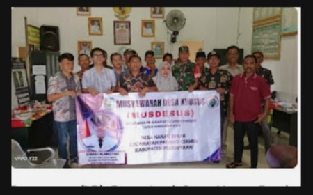 Pemdes Hanauberak Menggelar Musyawarah Desa Khusus (MUSDESSUS) Dalam Rangka Pembentukan Koperasi Desa Merah Putih