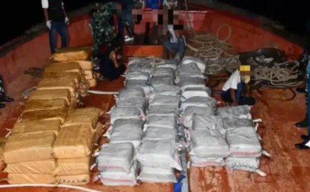 Penyelundupan 1200 Kilogram Kokain dan 705 Kilogram Sabu Berhasil di Gagalkan TNI AL