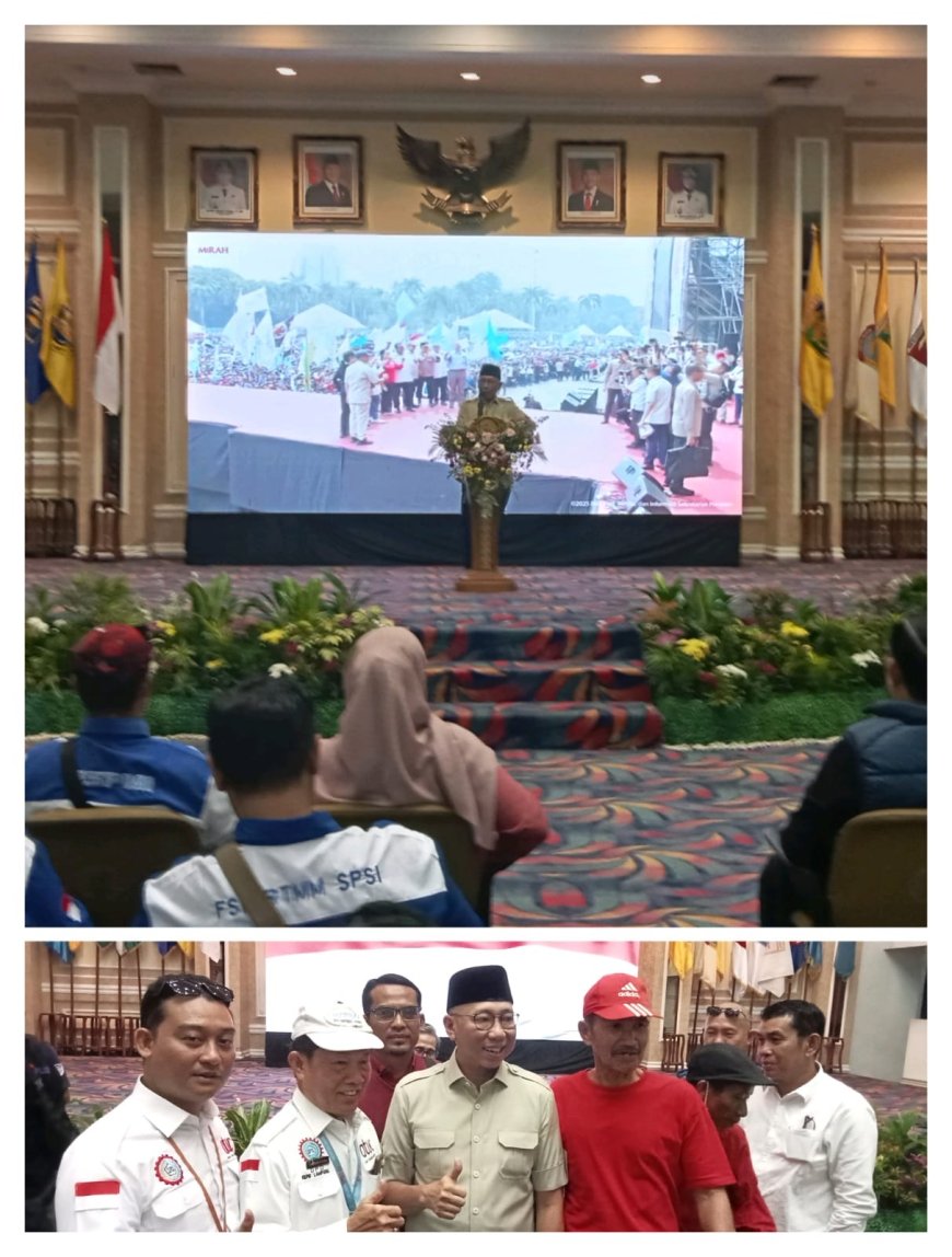 Gubernur Lampung menggelar may day bersama Serikat Pekerja