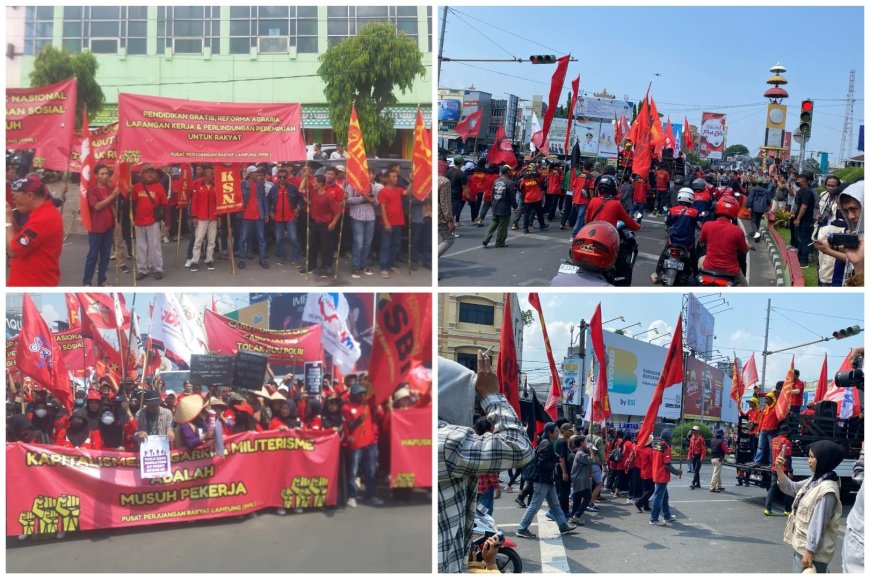 May Day 2025 di Lampung : Kolaborasi Pemerintah dan Aparat Ciptakan Aksi Damai yang Bermartabat”