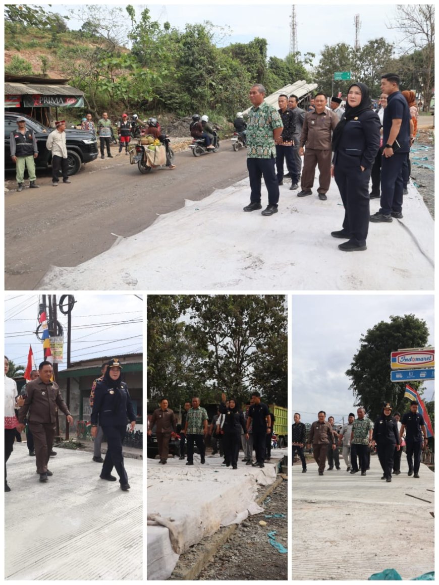 Kujungan Langsung Walikota Bandar Lampung di Lokasi Perbaikan Jalan di Kelurahan Campang Jaya, Kecamatan  Sukabumi Indah