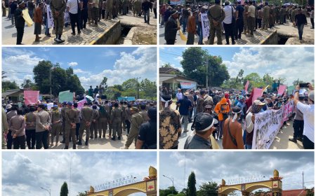 Ratusan Warga Transmigrasi Geruduk Kantor Bupati Lampung Tengah, Ultimatum Pemkab Soal Tanah dan Plasma.