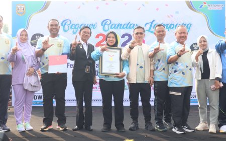 Dalam Rangka Hut Kota Bandar Lampung, Pemkot Bandar Lampung Pecahkan Rekor MURI