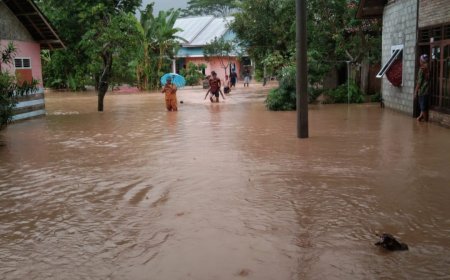 SEJUMLAH KECAMATAN DI TANGGAMUS TERENDAM BANJIR, WARGA DIMINTA WASPADA