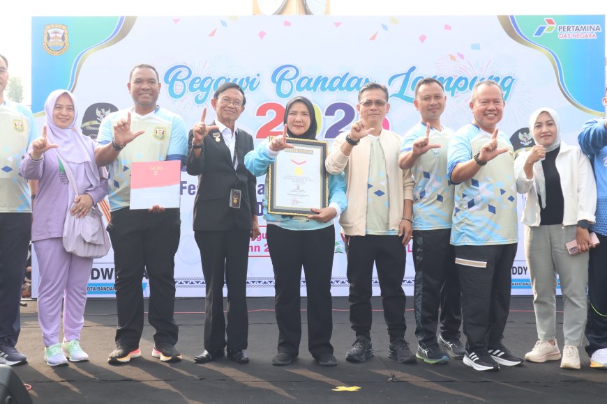Dalam Rangka Hut Kota Bandar Lampung, Pemkot Bandar Lampung Pecahkan Rekor MURI