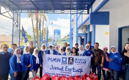 DPW PAN BANTU RAKYAT GELAR "JUMAT BERBAGI" DI BANDAR LAMPUNG.