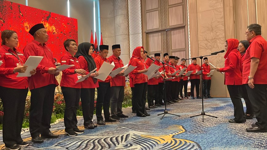 KONFERDA VI & KONFERCAB PDIP LAMPUNG BERJALAN KONDUSIF, WINARTI TERPILIH NAHKODAI DPD 2025–2030.