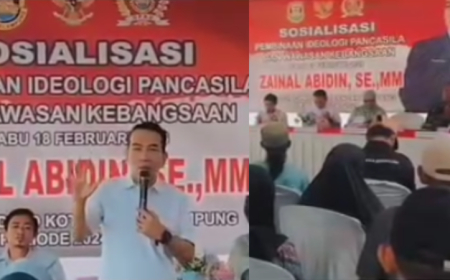 Zainal Abidin Gelar Sosialisasi Ideologi Pancasila, Ajak Masyarakat Perkuat Wawasan Kebangsaan