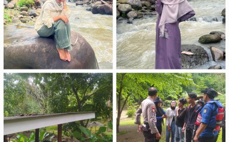 DUA MAHASISWI UNILA HANYUT DITERJANG AIR BANDANG DI WIRA GARDEN.