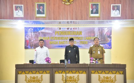 DPRD Lampung Hadiri Pengukuhan Dewan Pendidikan, Perkuat Sinergi Wujudkan Pendidikan Berkualitas