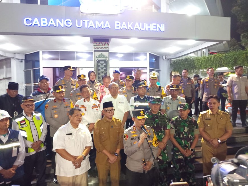 DPRD propinsi Lampung bersama porkopinda tinjau kesiapan Aris mudik