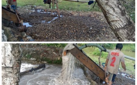 AKTIVITAS PENGAMBILAN PASIR DI LEMONG DINILAI MEMBANTU WARGA SEKITAR.