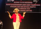 Evi Susina Tampil di Pagelaran Merah Putih Bersuara, Nyanyikan Lagu Perjuangan di Taman Budaya Lampung