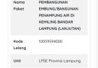 Embung Kemiling Disorot, LSM Pro Rakyat Desak Pemprov Lampung Usut Dugaan Kerugian Negara Rp383 Juta