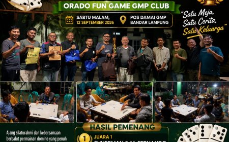 Suherman dan M. Fernando Juara 1 Orado Fun Game GMP Club, Pererat Silaturahmi Lewat Domino
