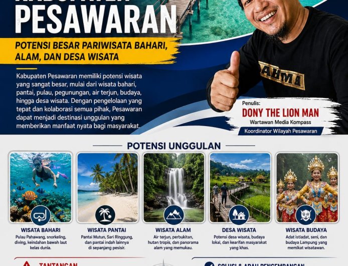 Pesawaran Punya Potensi Besar Jadi Destinasi Wisata Unggulan Lampung