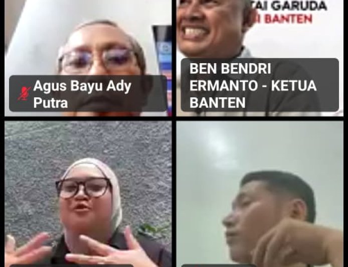 DPD Partai Garuda Lampung Ikuti Zoom Bersama DPP, Siap Perkuat Struktur hingga Tingkat Ranting