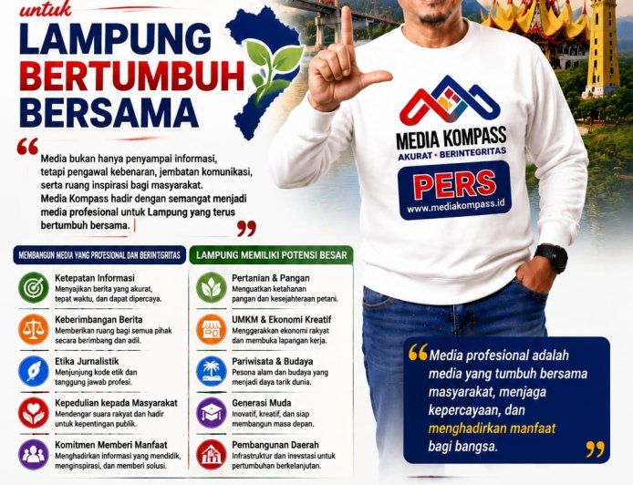 Sahpa  Media Kompass.id      teguhkan Komitmen Jadi Media Profesional untuk Lampung
