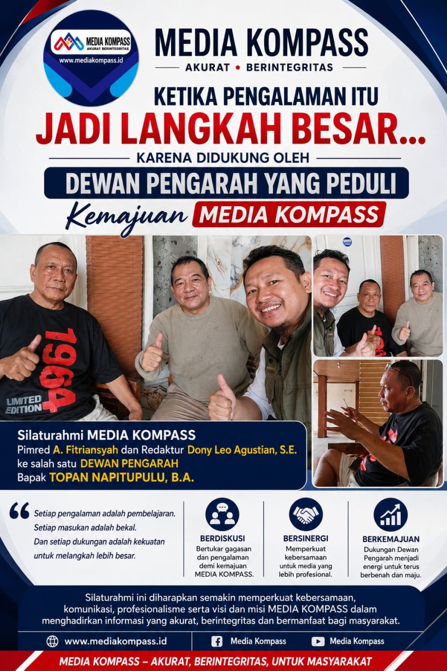 Perkuat Profesionalisme Pers, Pimpinan Redaksi Media Kompass Silaturahmi dengan Dewan Pengarah