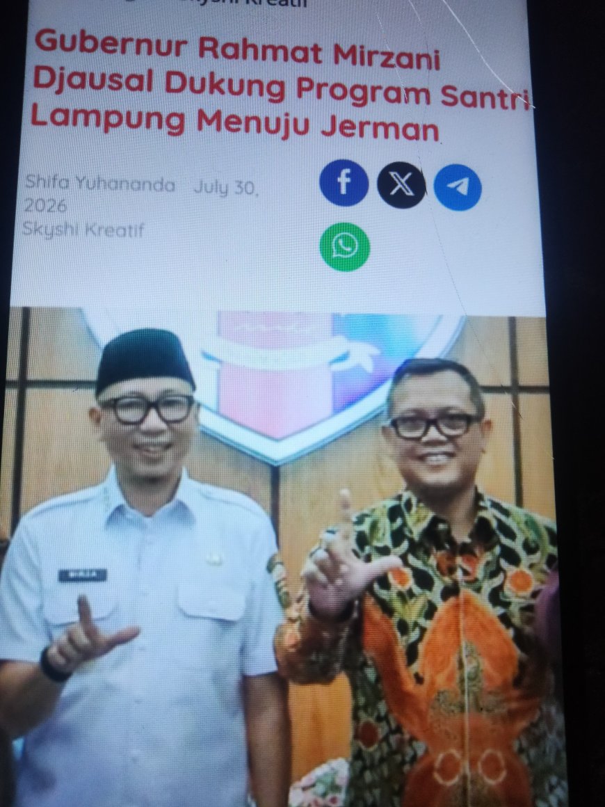 Santri Lampung Disiapkan Tembus Pasar Kerja Jerman, Dibekali Bahasa Jerman Level B1